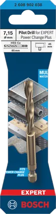 Wiertło pilotujące Bosch EXPERT Power Change Plus HSS-Co 7,15 mm.